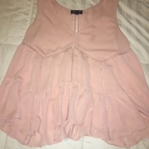 light pink sheer tank